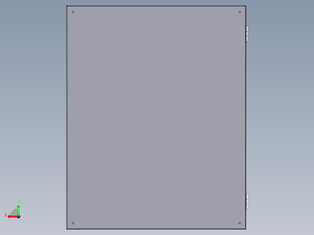 电机星三角启动柜后视图