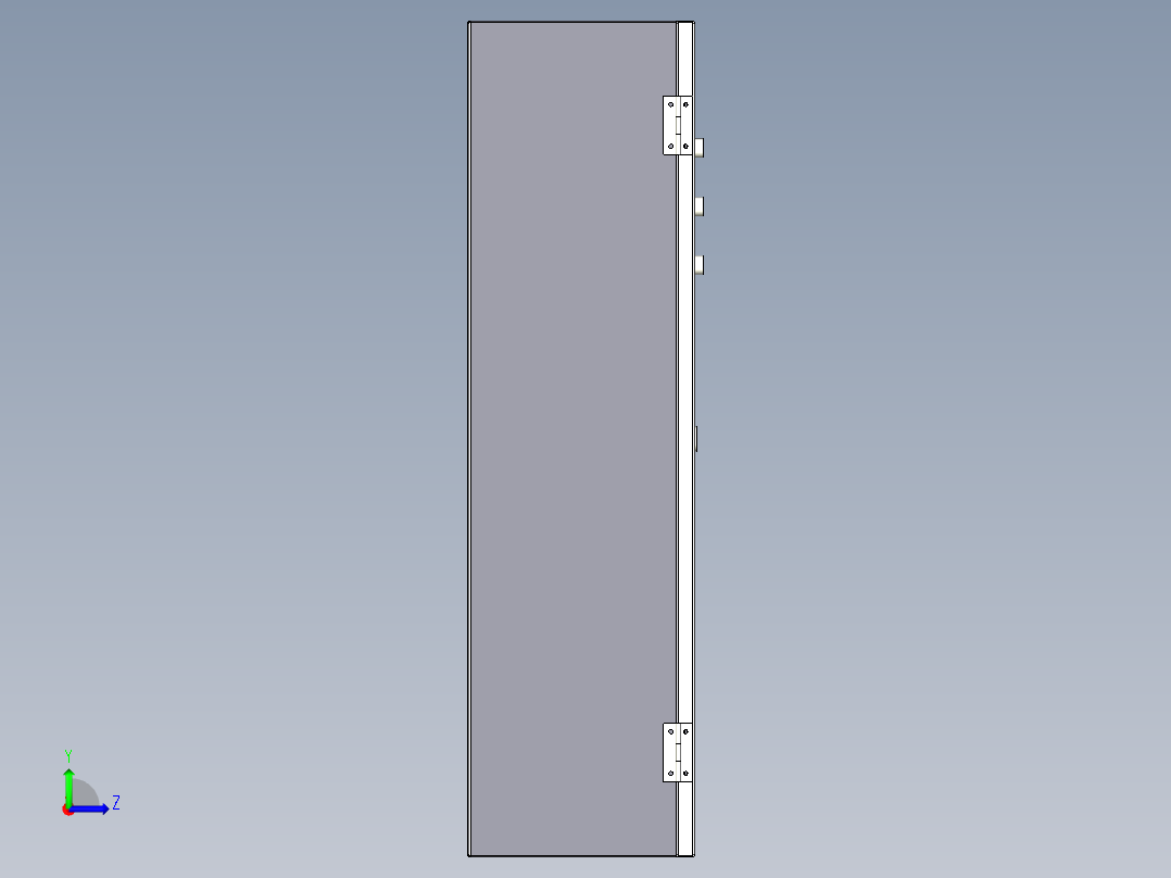 电机星三角启动柜左视图