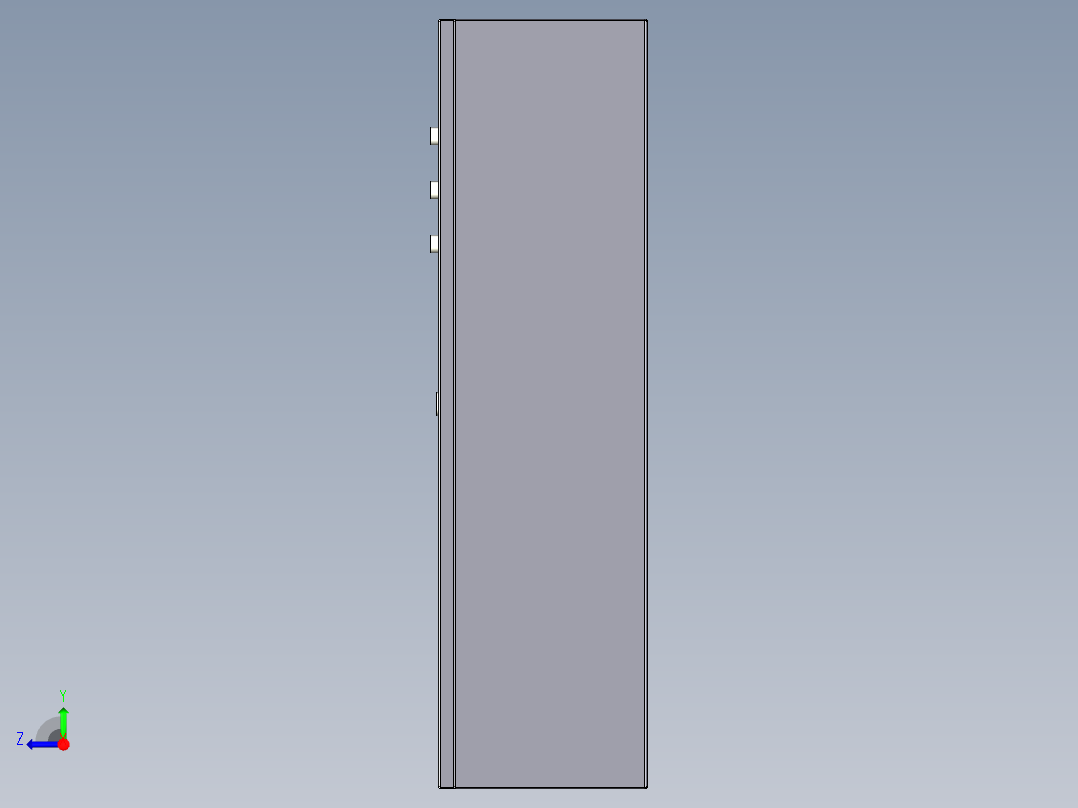 电机星三角启动柜右视图