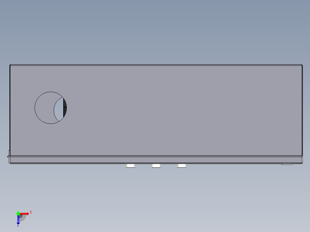 电机星三角启动柜俯视图