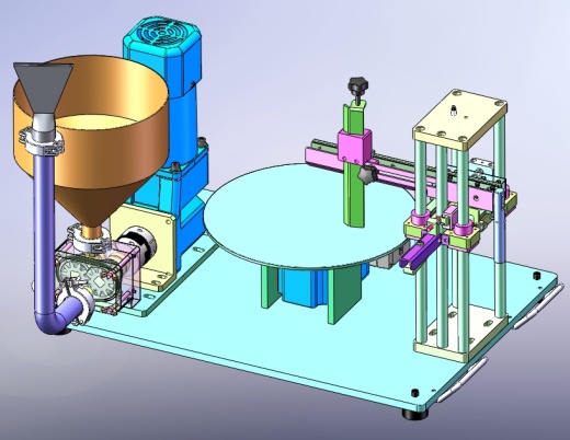 抹胚机设备3D图纸+Solidworks设计