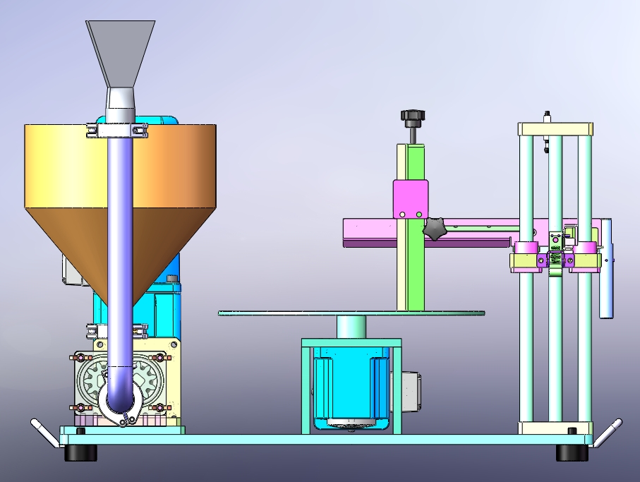 抹胚机设备3D图纸+Solidworks设计