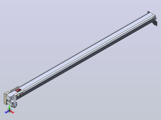 皮带直线轴半封闭可选导轨TPA-HNB-120D-110-L2100-LP-Y-P40-N3