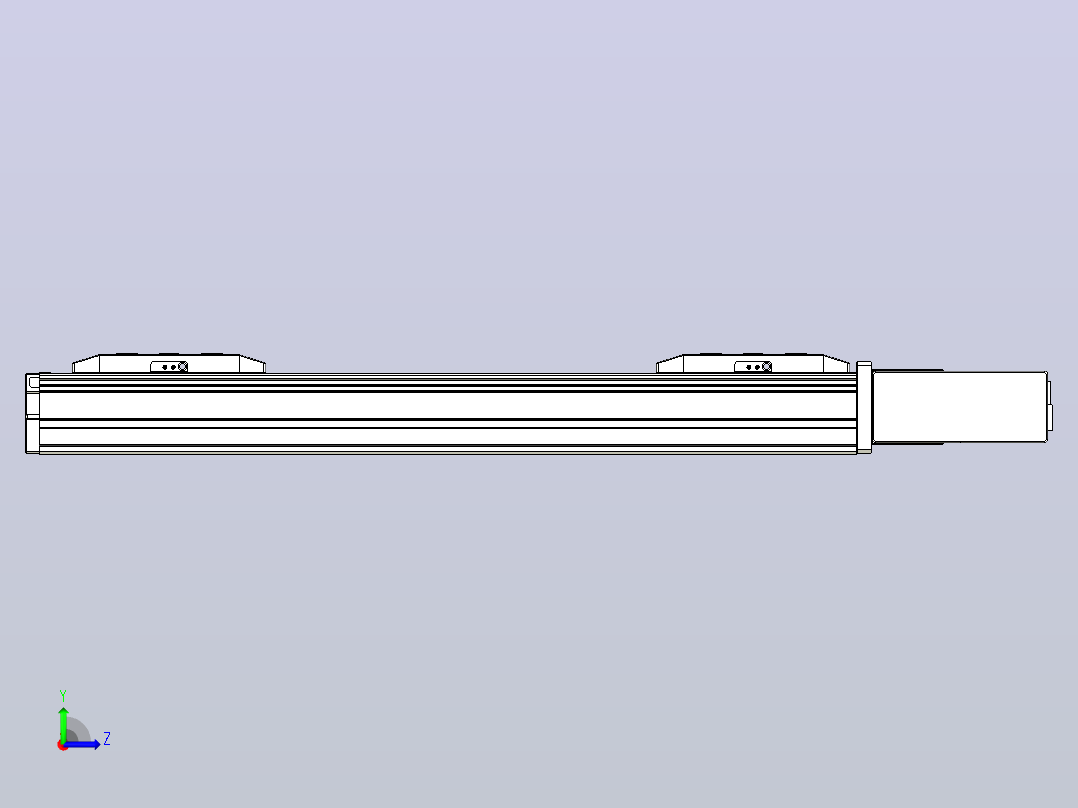 皮带直线轴双滑块型TPA-GCBS-50-P42-L100-QL-M10-N3左视图