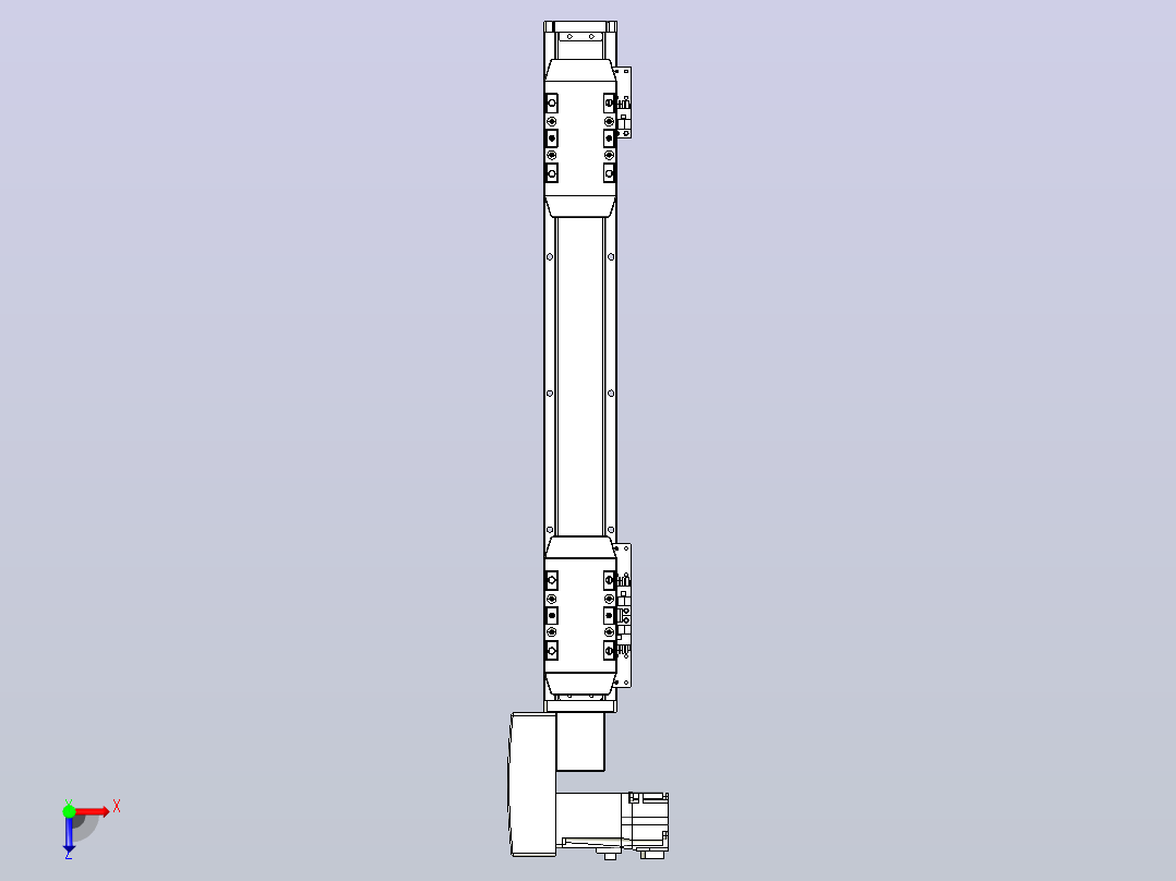 皮带直线轴双滑块型TPA-GCBS-50-P42-L100-QL-M10-N3俯视图