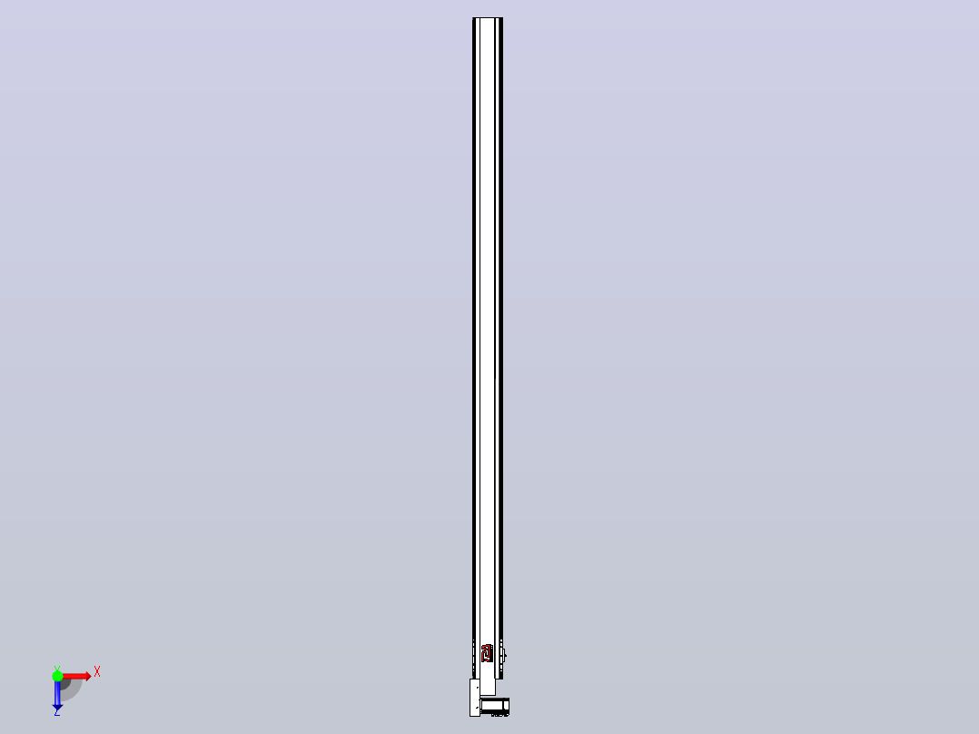 皮带直线轴半封闭可选导轨TPA-HNB-120D-110-L2400-ML-Y-P40-N3俯视图