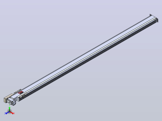 皮带直线轴半封闭可选导轨TPA-HNB-120D-110-L2400-ML-Y-P40-N3正等轴测缩略图