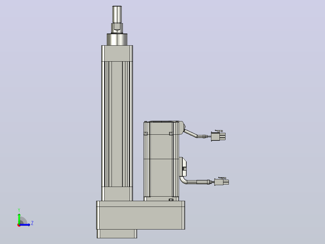 轻载电动缸TPA-ESR40-1210C-L100-MR-FB-W-P40-C3左视图