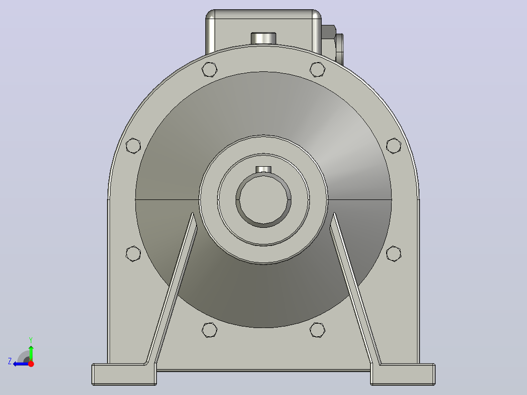 WB系列微型摆线减速机[WB-WD-120(直流伺服电动机)]右视图