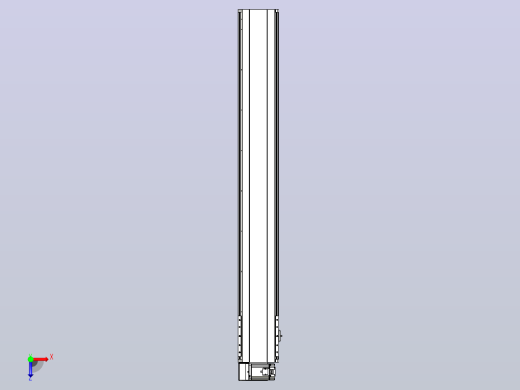 皮带直线轴半封闭可选导轨TPA-HNB-202D-140-L1400-LU-Y-P75-N3俯视缩略图
