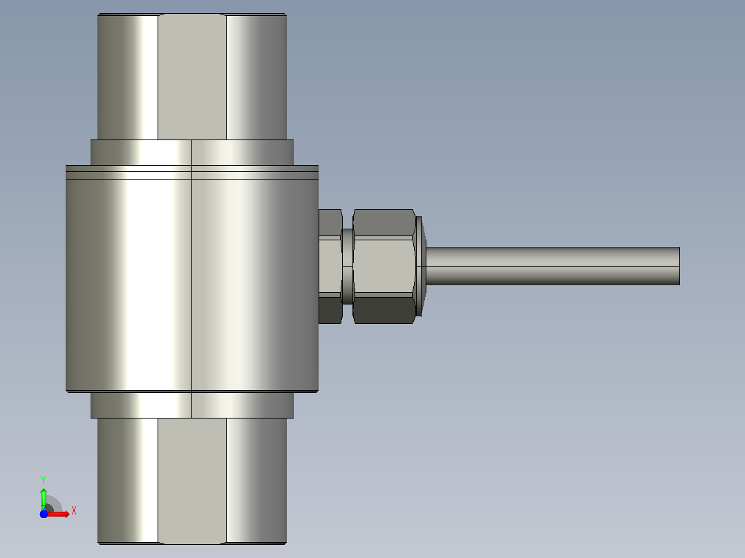 LCR16-500kg-M8型称重传感器前视图