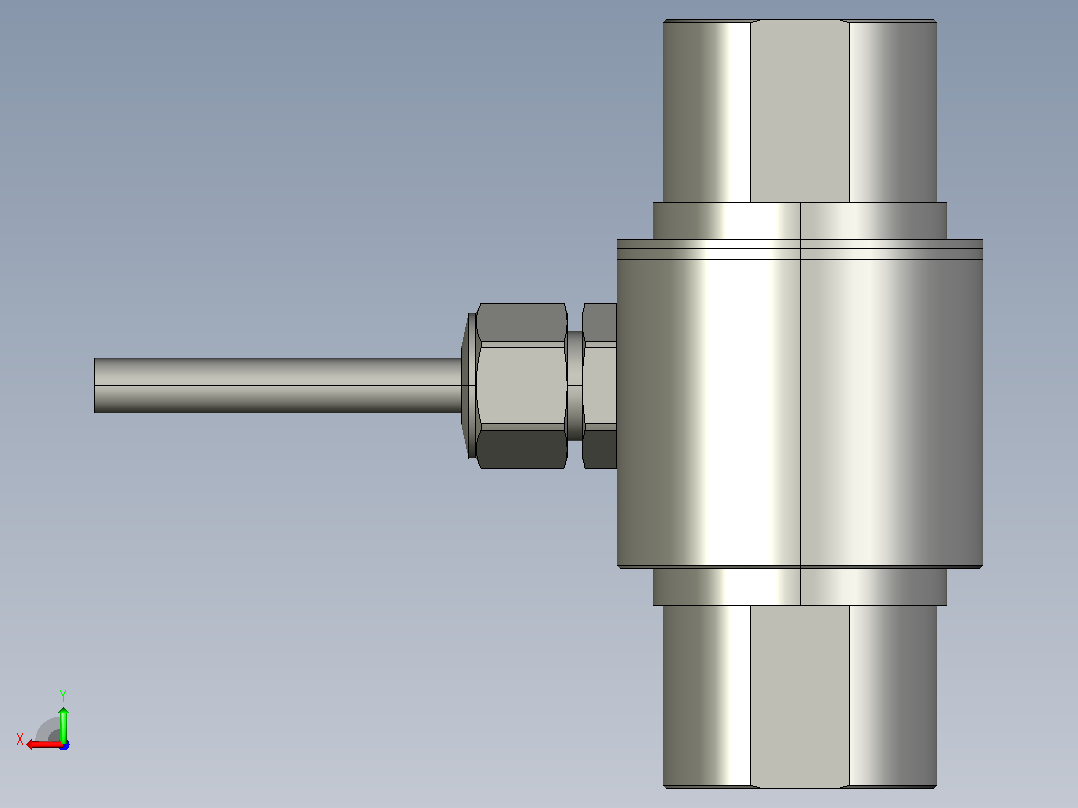 LCR16-500kg-M8型称重传感器后视图