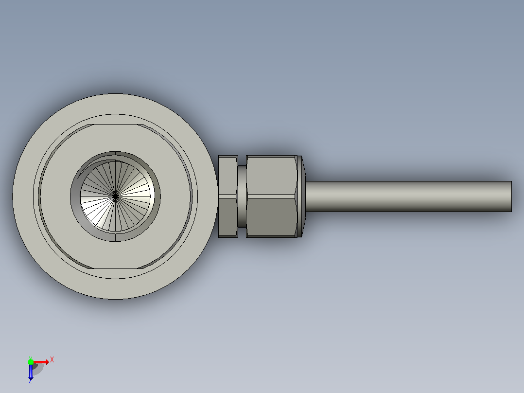 LCR16-500kg-M8型称重传感器俯视图