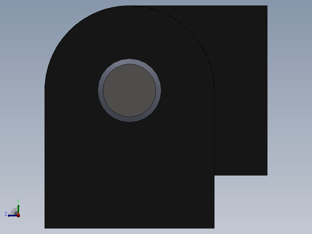 HL-025[HL025-1]铰链，合页右视图