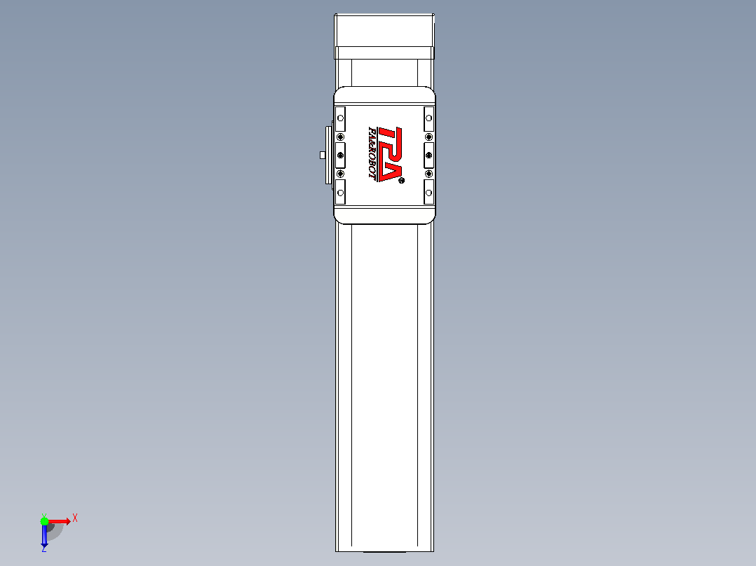 滚珠丝杠直线轴带导轨全封闭TPA-HCR-85D-1610C-L250-MP-Y-P20-N3俯视图