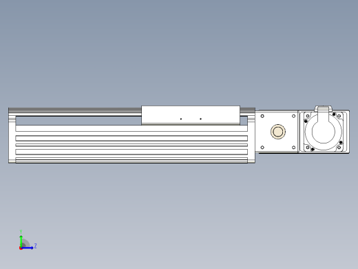 皮带直线轴半封闭可选导轨TPA-HNB-202D-140-L150-MR-Y-P75-N3左视缩略图