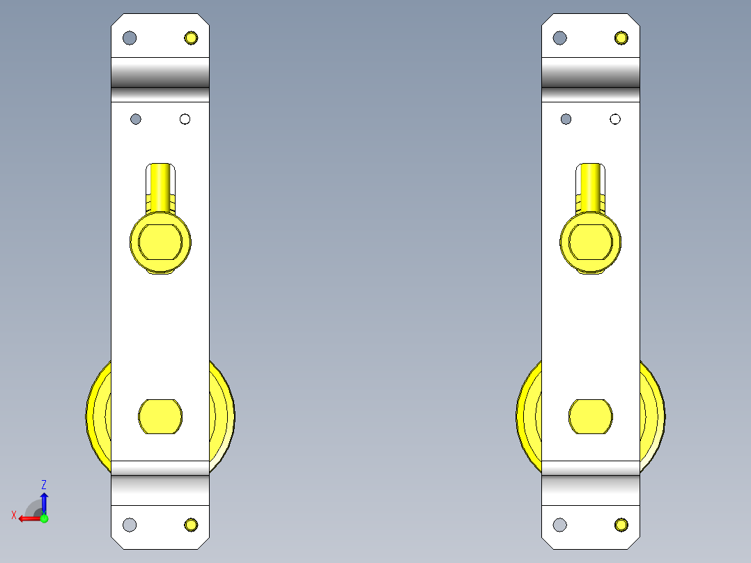 皮带张力装置（手动）后视图