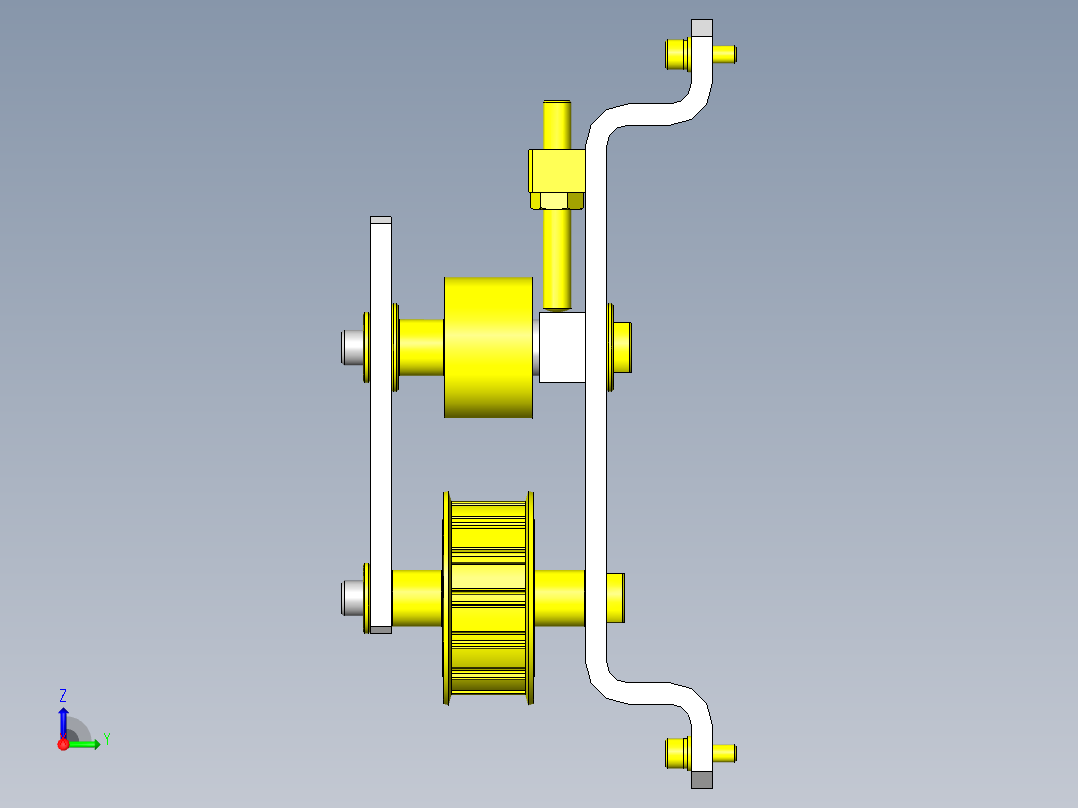皮带张力装置（手动）右视图