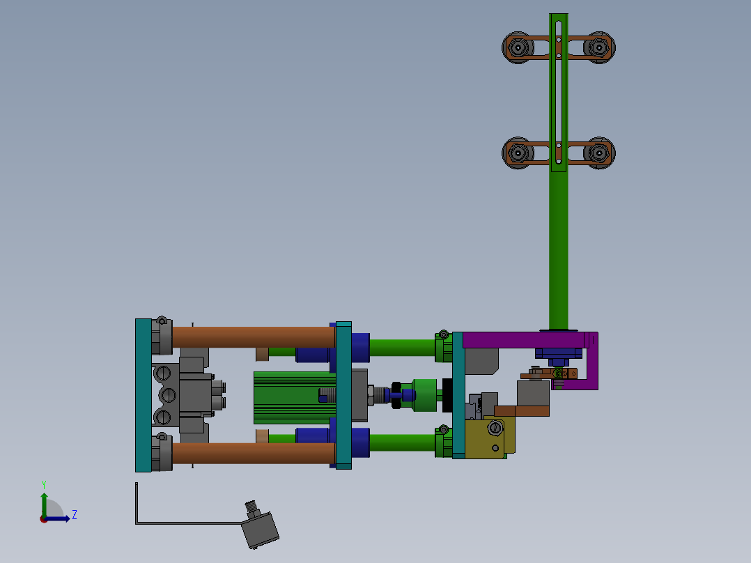 翻转吸料机构sw18可编辑左视图