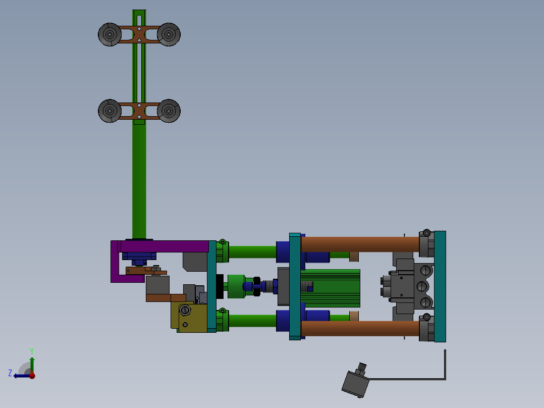 翻转吸料机构sw18可编辑右视图
