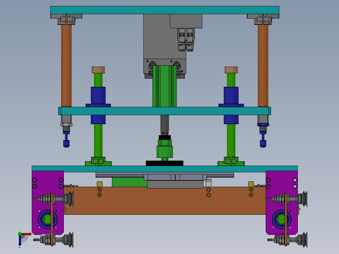 翻转吸料机构sw18可编辑俯视图