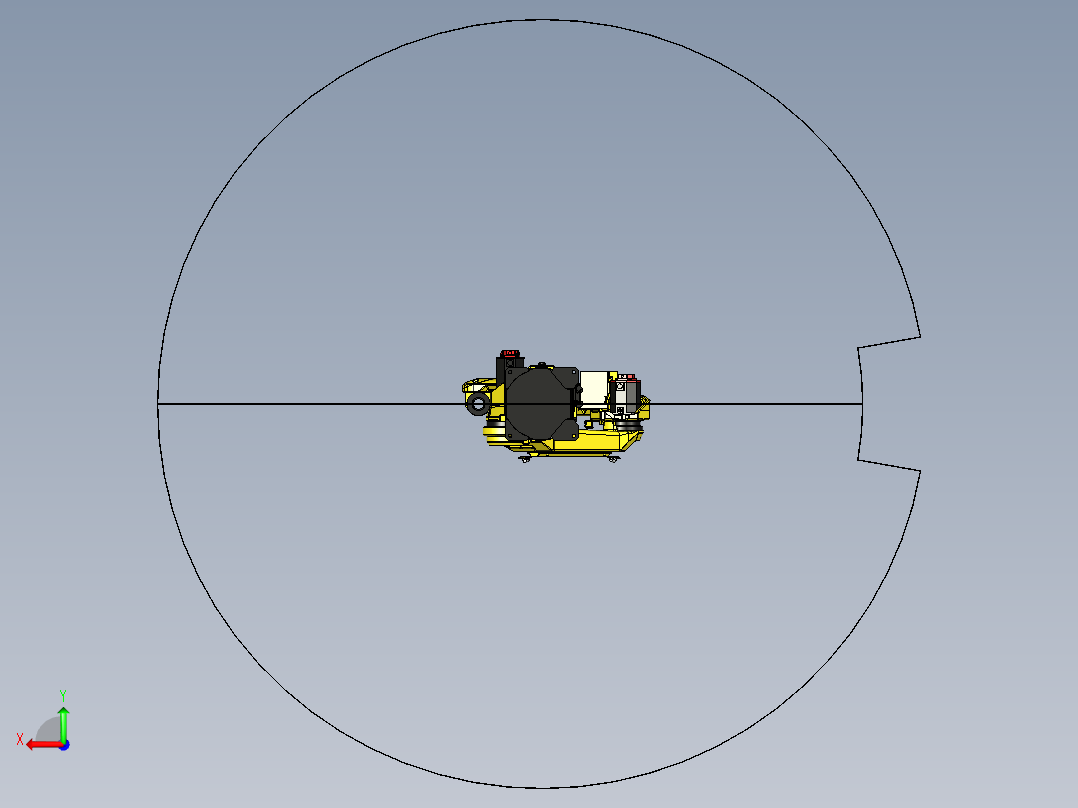 发那科fanuc-arcmate-120ic STP X_T后视图