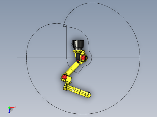 发那科fanuc-arcmate-120ic STP X_T俯视缩略图