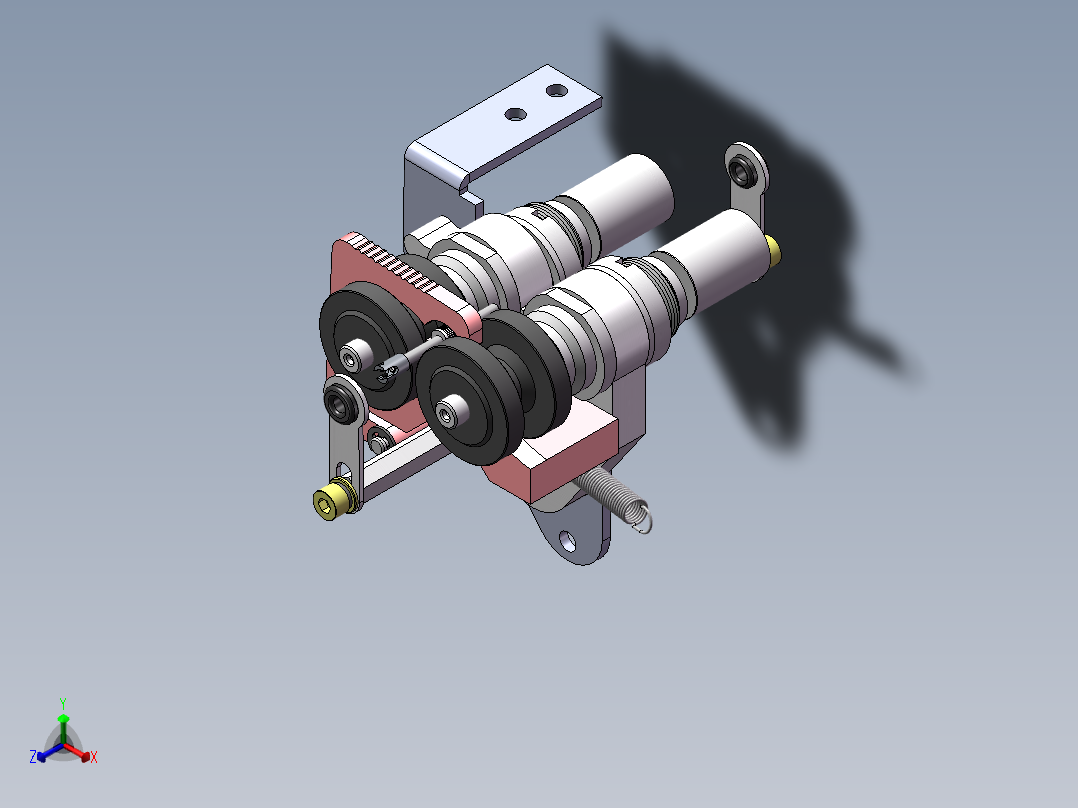 高速旋转零件正等轴测图
