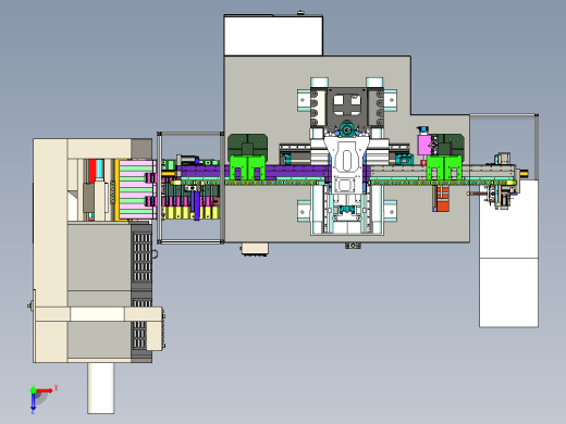CNC铣床自动化俯视缩略图