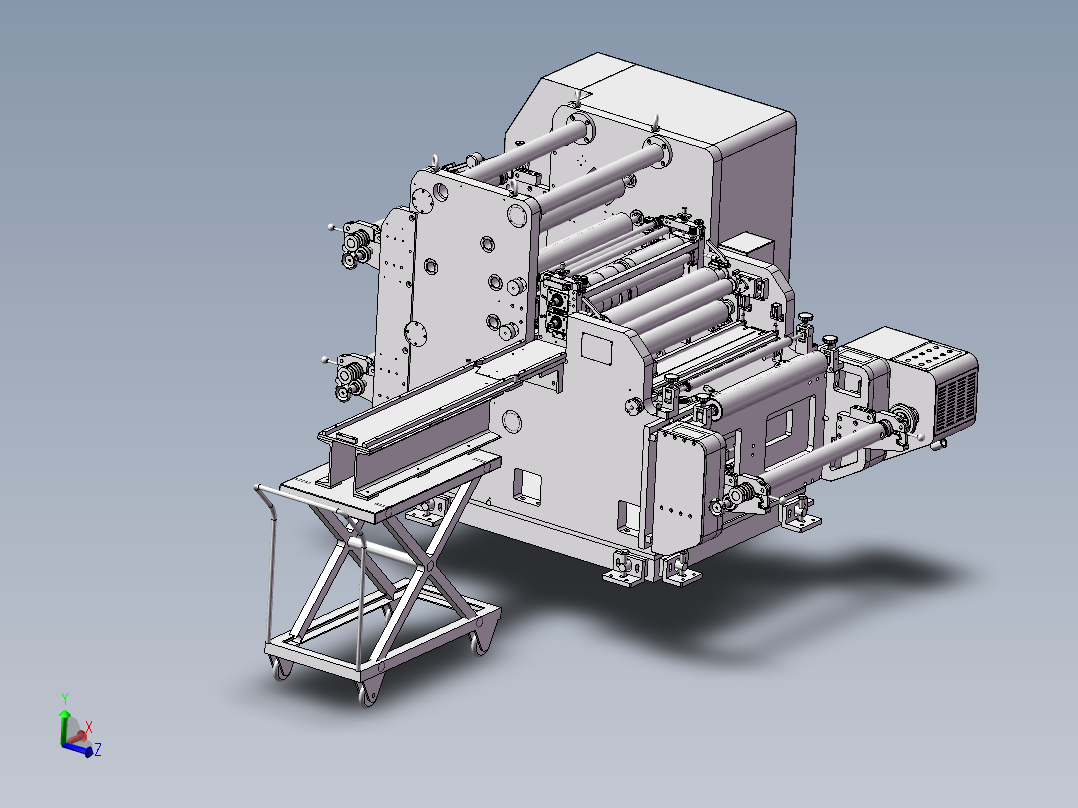 3393 自动化锂电池极片分条机 sw2016