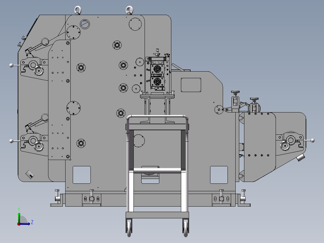 3393 自动化锂电池极片分条机 sw2016左视图