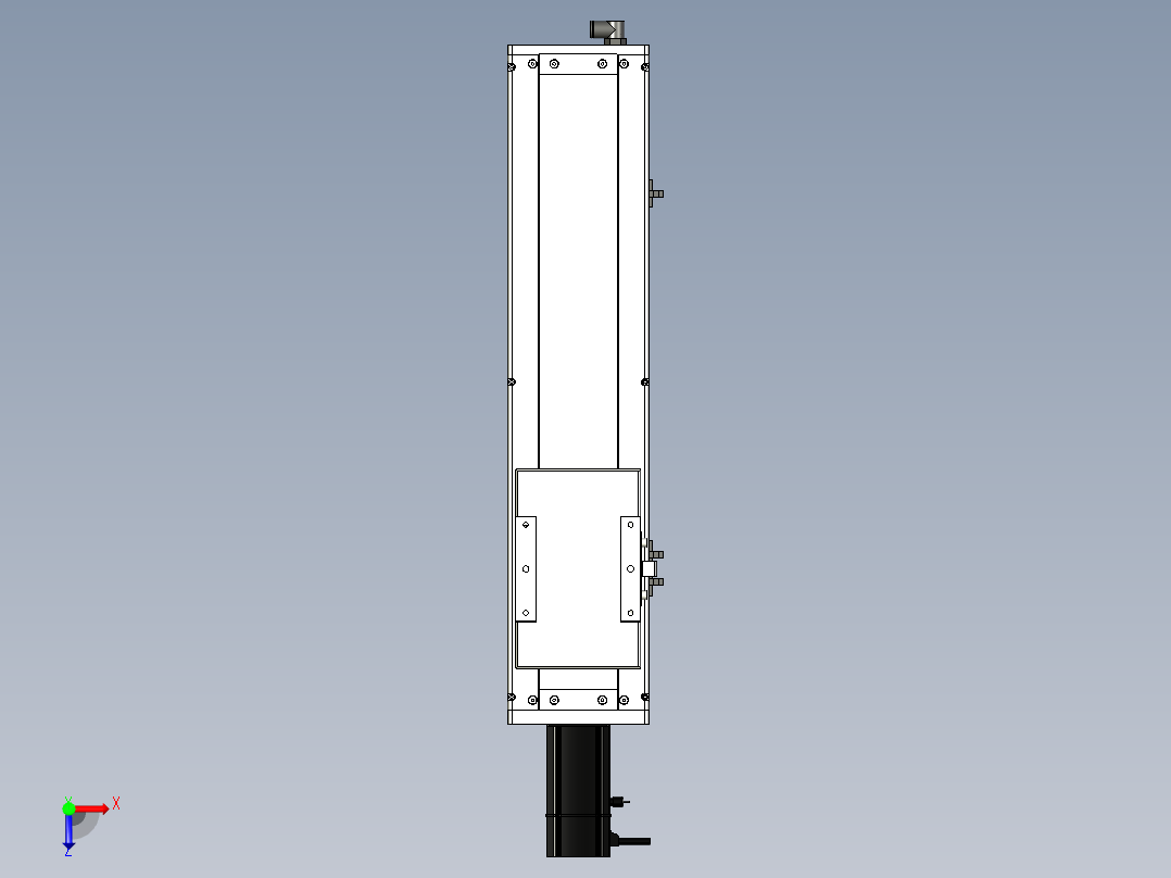 Toyo东佑达直线模组-ECH14-350-BC-200W+煞車俯视图