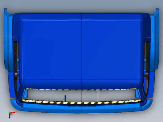 Man 重型卡车车头sw模型俯视缩略图