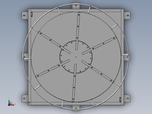 大型回转台3D图纸前视缩略图