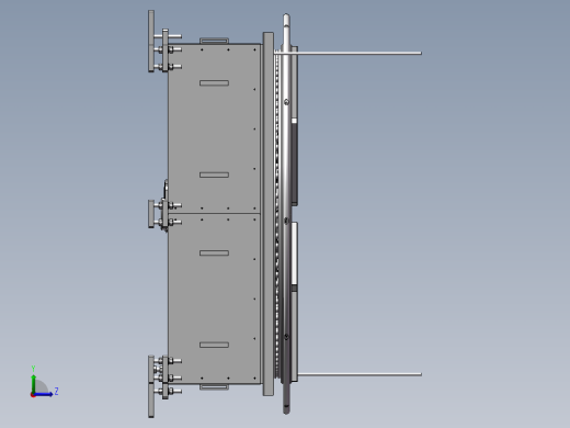 大型回转台3D图纸左视缩略图