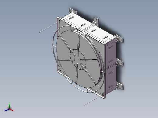 大型回转台3D图纸正等轴测缩略图