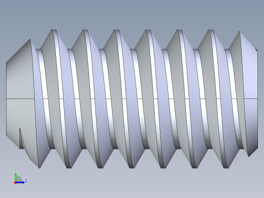 UNC 平头紧定螺钉-UNC SET SCREW 6-32 x0.250.STEP左视缩略图