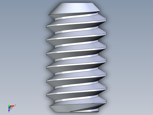 UNC 平头紧定螺钉-UNC SET SCREW 6-32 x0.250.STEP俯视缩略图