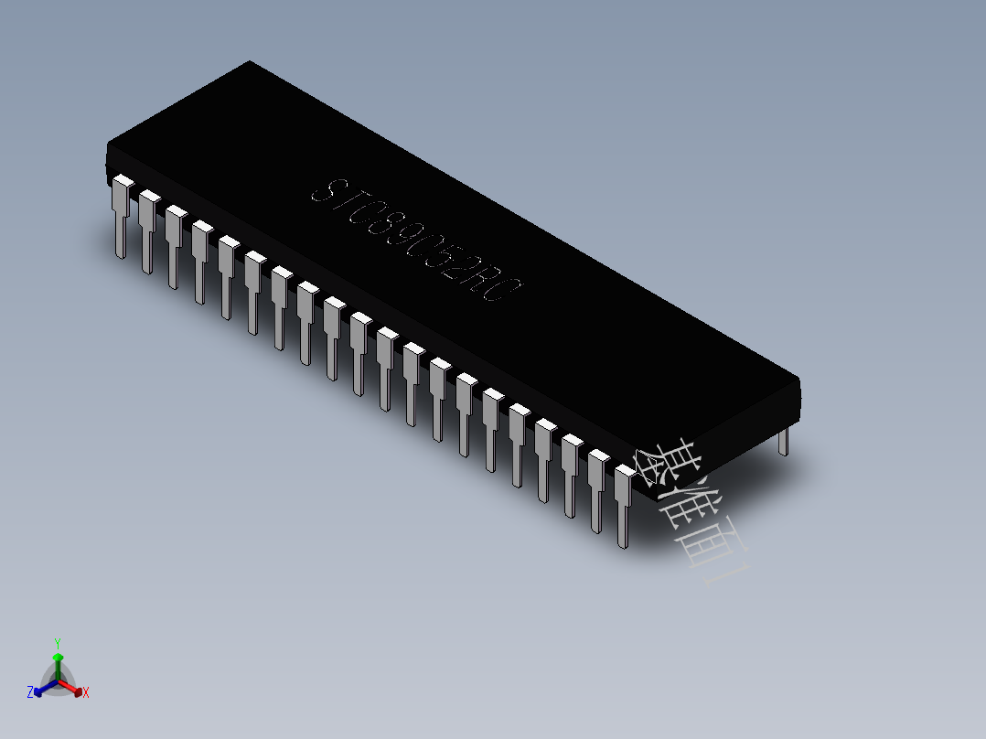 单片机正等轴测图