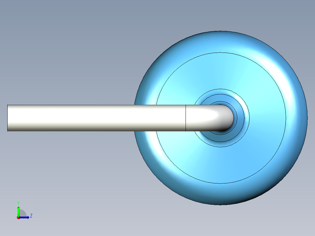 无源元件封装-RES-0.5W-H-MF左视图