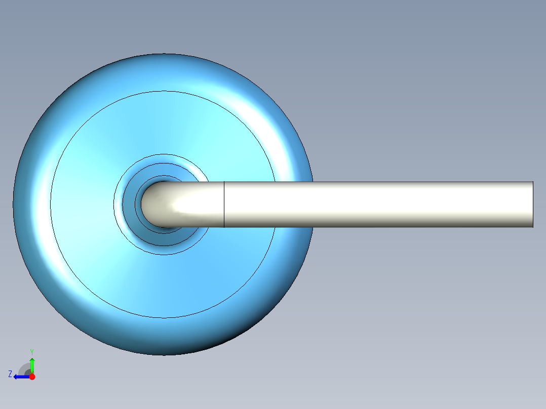 无源元件封装-RES-0.5W-H-MF右视图