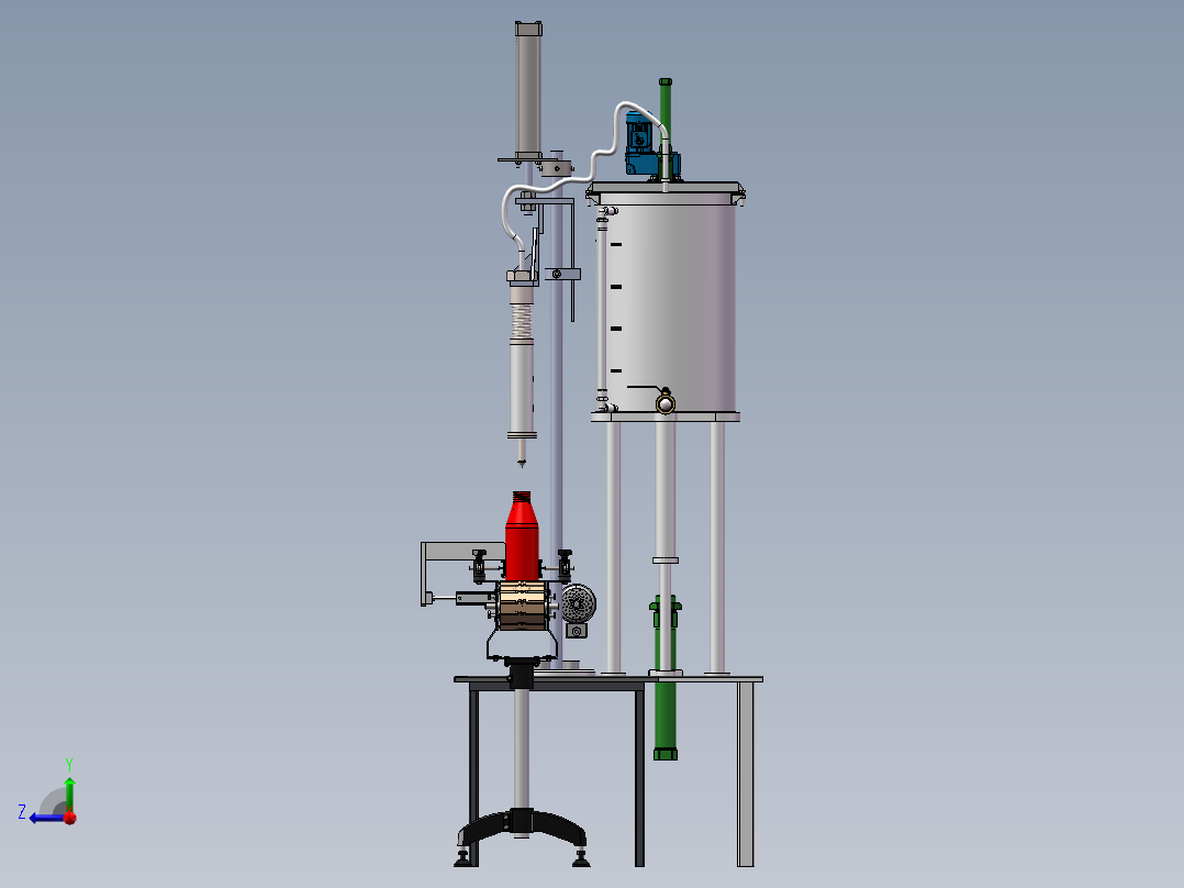 定量灌装机右视图