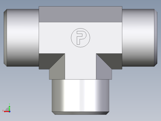 卡套式工业通用硬管接头EO_Union_tee_T12LCFX后视缩略图