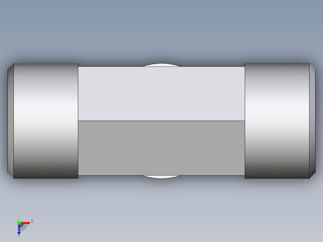 卡套式工业通用硬管接头EO_Union_tee_T12LCFX俯视图