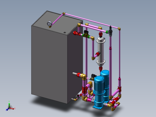 双泵管道（带过滤器）