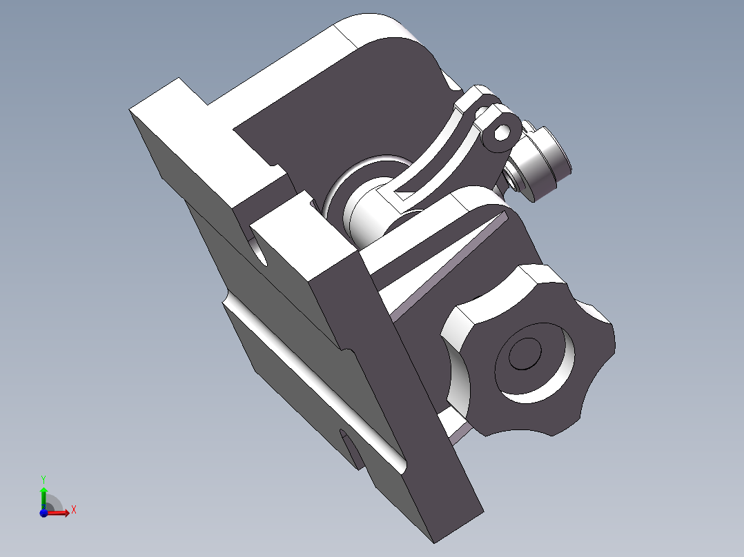 杠杆二加工工艺及钻φ10孔夹具设计【含三维proe】前视图