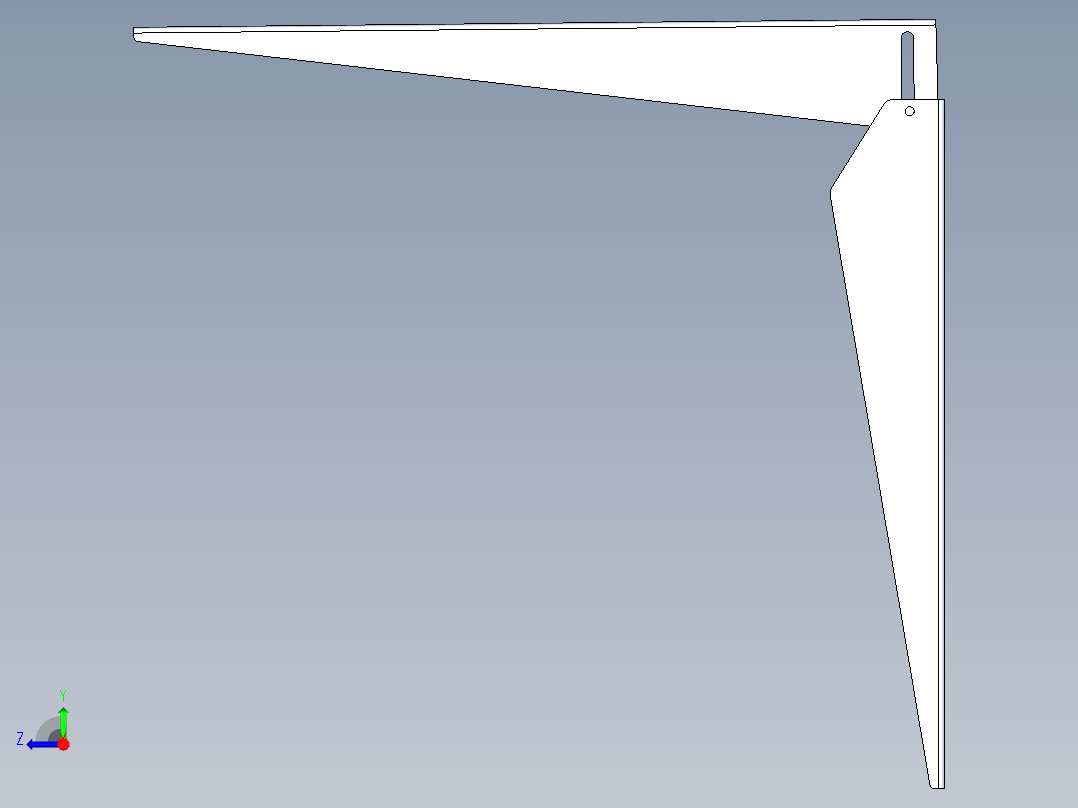折叠式控制台右视图
