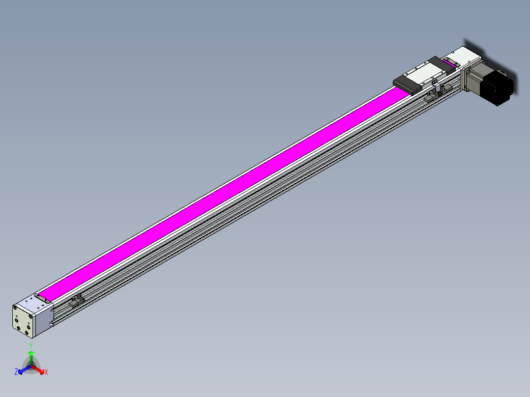 同步带滑台-欧规BC6-L120-S1150-R-P40-D3正等轴测图