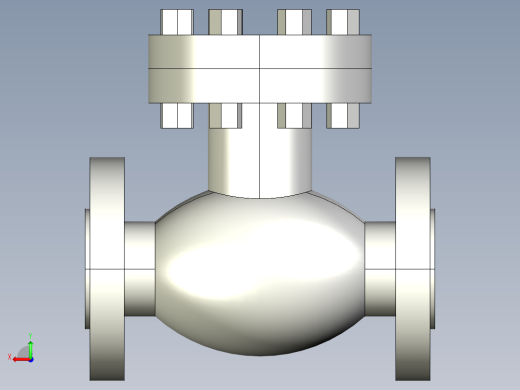 阀门模型-swing_check_valve__fl_-_150-2500后视缩略图