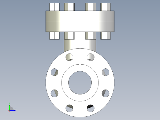阀门模型-swing_check_valve__fl_-_150-2500左视缩略图